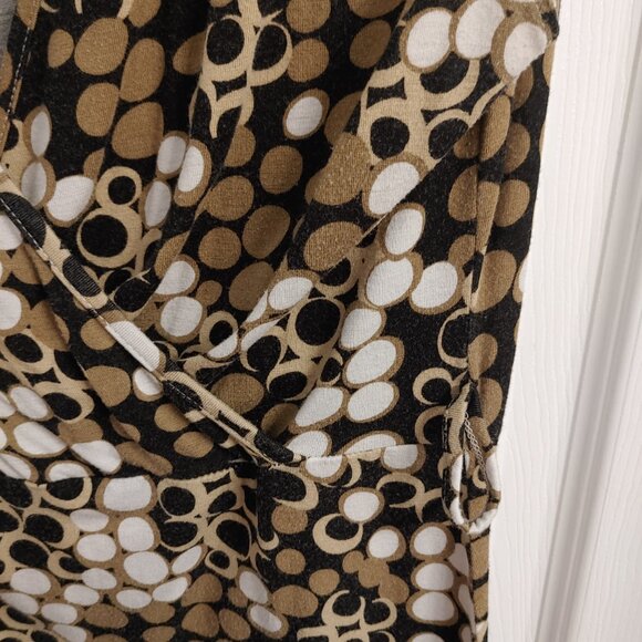 Brown Spot Wrap Dress - Picture 4 of 5